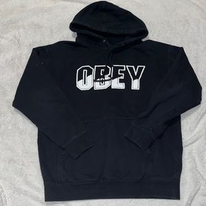 Obey black unisex hoodie size medium